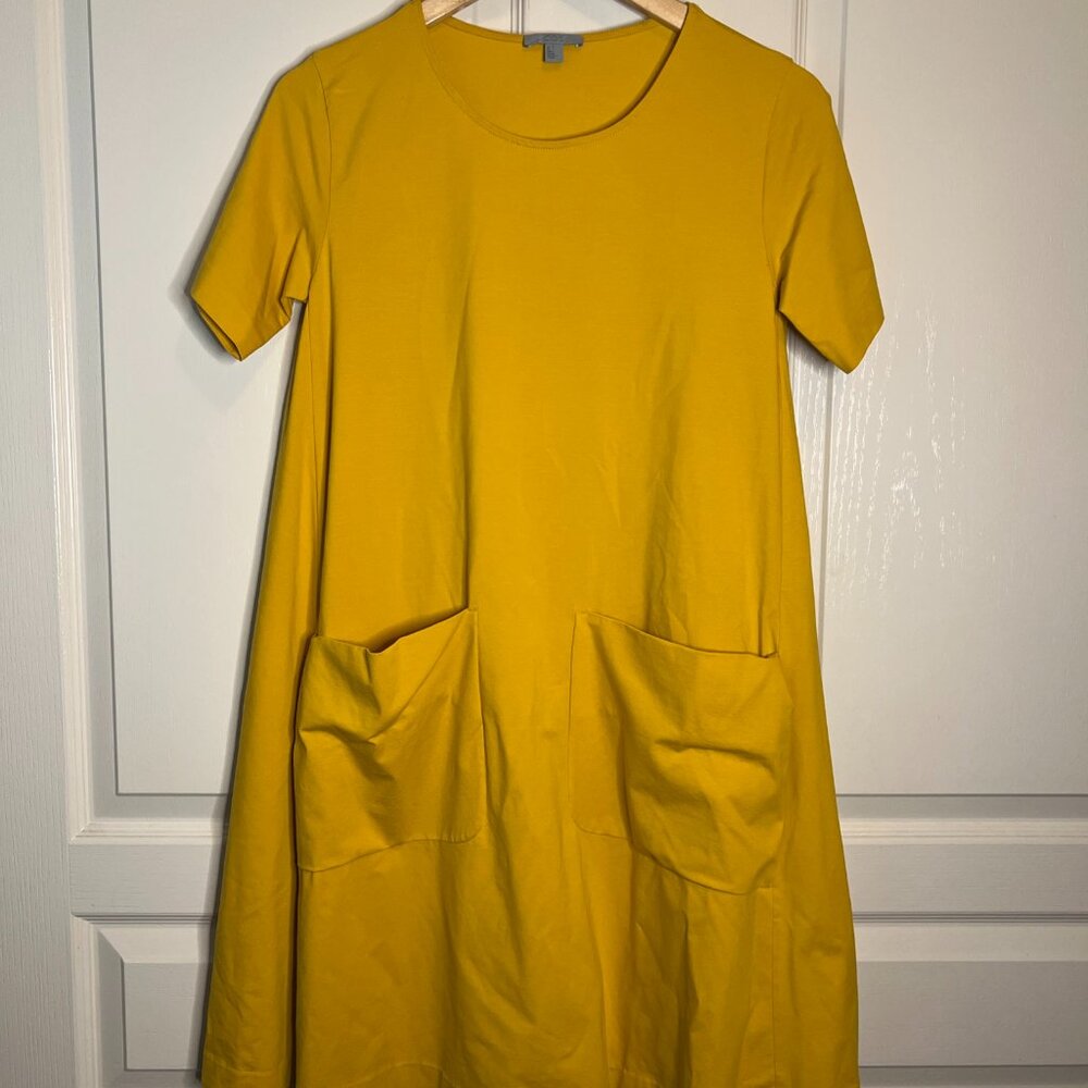 COS Mustard Yellow Swing Dress
